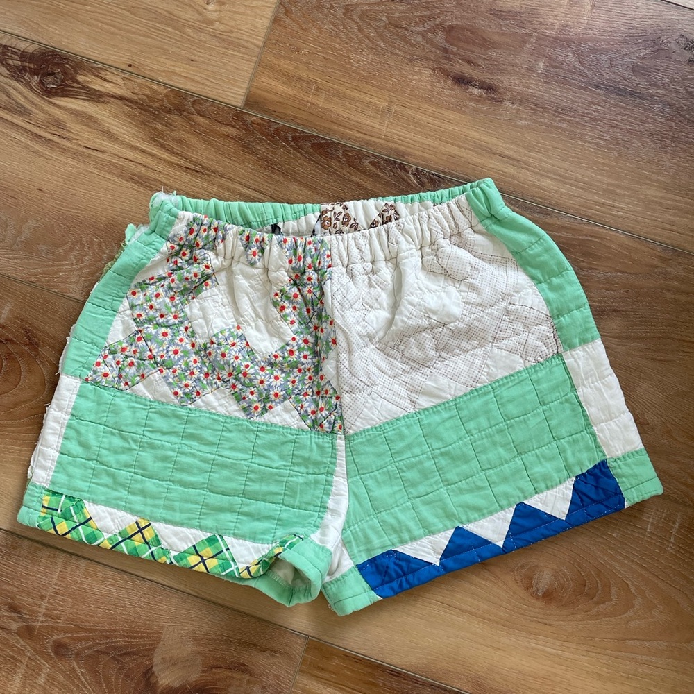 Vintage quilt shorts